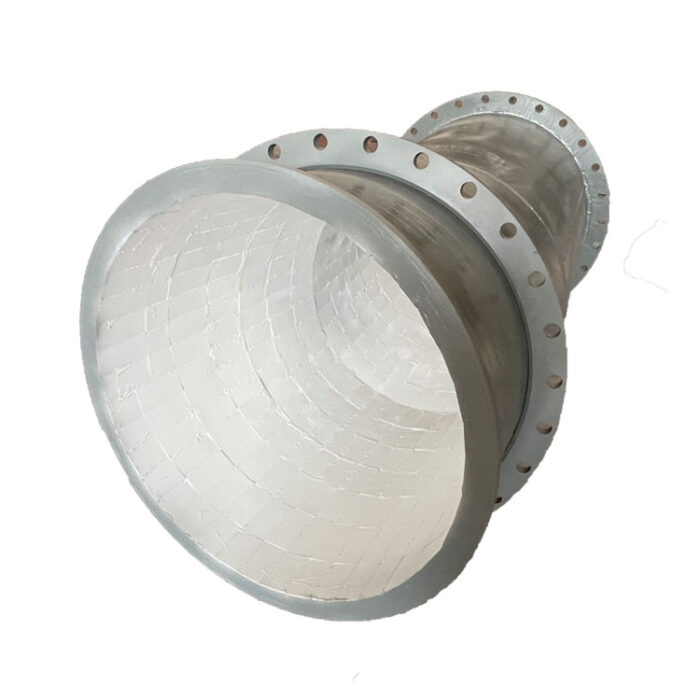 Ceramic patch straight pipe